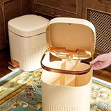SilentStep Luxury Step Trash Can – 8L / 10L – 8L / 10L Stylish Pedal Bin with Lid for Bathroom, Kitchen & Office