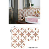 BohoTerracotta Self-Adhesive Tile Stickers – 10-Piece Vinyl Decals for Walls & Floors