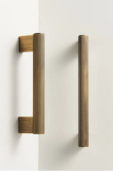 LineaBrass Antique Brass Linear T-Bar Cabinet & Drawer Handles – 5”