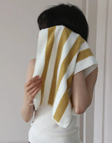 RetroStripe Luxe Cotton Towel – Striped Luxury Towel in Hotel Quality