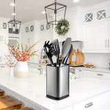 ChefPro – Luxury Stainless Steel Universal Knife Block with Antibacterial Protection