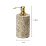 ImperialMarble Emperador Light Bathroom Set – 7-Piece Luxury Natural Marble Collection
