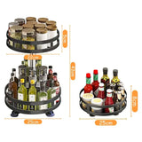 SpiceTurn Pro – 360° Rotating Spice Rack Organizer for Kitchen