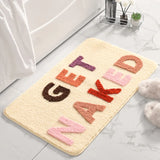 BareLuxe Get Naked Bath Mat – Luxurious Microfiber Anti-Slip Shaggy Rug (20” x 32”)