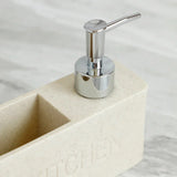 CleanEase 2-in-1 Kitchen Soap Dispenser with Sponge Holder – Modern Countertop Organizer