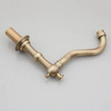 AquaVintage 3-Hole Waterfall Bathroom Faucet – Classic Antique Brass Style