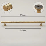 Vintage Hand-Hammered Brass Handles – Bronze Furniture Pulls for Cabinets & Drawers