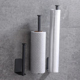 LUXROLLO – Self-Adhesive Stainless Steel Toilet Paper Holder (Extended & Drill-Free)