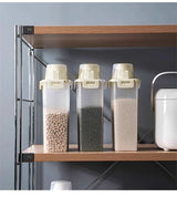 FreshSeal Airtight Grain Storage Container – Rice Dispenser Box with Lid | Moisture & Insect Proof | Clear Food Storage 1.75–3L