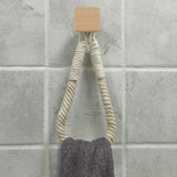 HangEasy Rope Towel & Toilet Paper Holder – Boho-Style, No-Drill Wall-Mount Organizer