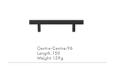 Nurlin T-Bar Brass Handle – Extra Long & Modern for Cabinets, Drawers & Refrigerators