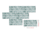 RetroBrick – 6-Piece Self-Adhesive Retro Brick Wall Sticker Set (30x15 cm / 11.8"x5.9")