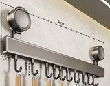 ChefSpace Kitchen Wall Hook Rail – No-Drill Hanging Organizer for Utensils
