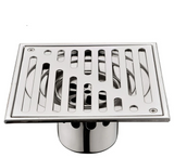TileFlow Square Invisible Shower Floor Drain – 304 Stainless Steel Tile-In Drain Cover with Odor Trap