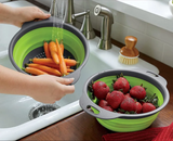 FlexiDrain – Collapsible Silicone Washing & Draining Basket