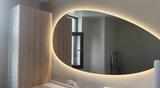 Luminaire Irregular LED Bathroom Mirror – Smart Touch, Creative Backlit Design
