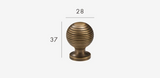 BrassElegance Solid Brass Antique T-Bar Cabinet Handle – Vintage American Furniture Pull