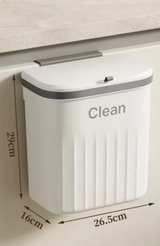 FlexiBin Kitchen Wall Trash Can – 8.5L / 12L with Lid – Hygienic Bin for Cabinets, Under-Sink & Compost