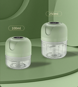 PowerChop Mini USB Electric Food Chopper – Cordless Garlic & Veggie Mincer (3.4 oz / 8.5 oz)