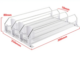 CoolSlide Automatic Beverage Organizer – Adjustable Can Storage for Fridge & Kitchen
