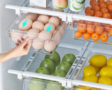 FridgeMaster – Transparent Kitchen Storage Box for Fruits, Vegetables & Eggs