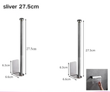 LUXROLLO – Self-Adhesive Stainless Steel Toilet Paper Holder (Extended & Drill-Free)