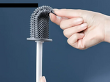 FlexiClean Silicone Toilet Brush Set – Flat Head, Flexible & Hygienic | Wall-Mount for Bathroom & Toilet
