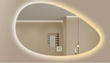 Luminaire Irregular LED Bathroom Mirror – Smart Touch, Creative Backlit Design