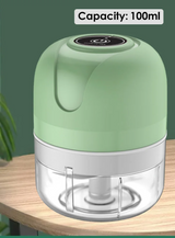 PowerChop Mini USB Electric Food Chopper – Cordless Garlic & Veggie Mincer (3.4 oz / 8.5 oz)