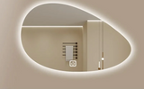 Luminaire Irregular LED Bathroom Mirror – Smart Touch, Creative Backlit Design