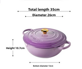 ChefMax 5-Quart Enameled Cast Iron Dutch Oven – Induction-Ready, Non-Stick, Multi-Purpose Cooking Pot (Black / Red)