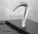 Luxury Chrome Brass Bathroom Sink Faucet with Single Handle and Anti-Leak Ceramic Valve