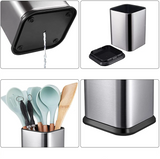 ChefPro – Luxury Stainless Steel Universal Knife Block with Antibacterial Protection