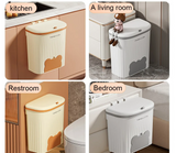 EcoBin Kitchen & Bathroom Wall Trash Can – 8.5L / 12L with Lid – Space-Saving Bin for Cabinets, Under-Sink & Compost