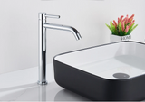 Modern Bathroom Sink Faucet in Black or Gold Finish – Single Handle Basin Mixer for Hot and Cold Water