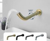 Wall-Mounted Sink Spout in Solid Brass – Modern Replacement Outlet in Multiple Length Options