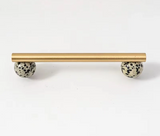 NordicLux Marble & Brass Cabinet Handles – Elegant Drawer & Cabinet Knobs in Scandinavian Design
