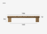 ForgeLuxe Handcrafted Solid Brass Cabinet Handle – Hammered Finish in Matte Gold & Antique Bronze (5.04 in)