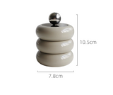 CeramiLux Creative Ceramic Storage Jar with Lid – Stylish Candle & Candy Jar