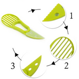 AvocadoPrep 3-in-1 Avocado Slicer – Cut, Pit & Scoop with One Tool
