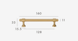 NurlinLux Solid Brass T-Bar Handles – French-Style Luxury Knobs for Cabinets, Drawers & Doors