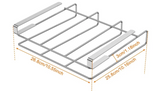 Under Cabinet Stainless Steel Cutting Board Holder Premium – Hanging Kitchen Organizer | Space Saving Storage Rack | Durable Metal Design