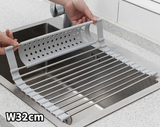 FoldRack – Foldable Stainless Steel Dish Drying Rack for Compact & Modern Kitchens