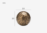 ForgeLuxe Handcrafted Solid Brass Cabinet Handle – Hammered Finish in Matte Gold & Antique Bronze (5.04 in)