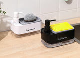 DualPress Pro Kitchen Soap Dispenser – Manual 2-Way Press Pump, Refillable & Removable Dish Soap System for Sink & Countertop