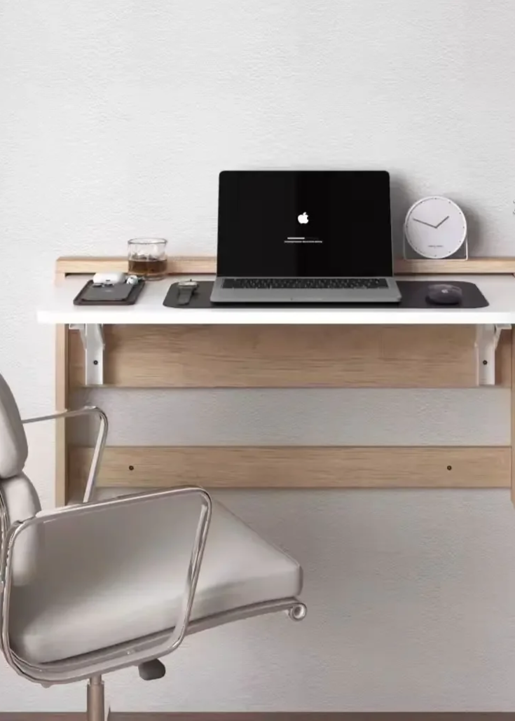 FlexiFold 424 Ultra-Slim Foldable Wall Desk – Modern, Space-Saving Solution for Study & Work