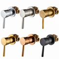 Dual Function Shower faucet Valve Black Chrome – Concealed Brass Hot Cold Control | Diverter Valve | Modern Bathroom Fixture