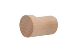 Nurlin Minimalist Wall Hook in Beech & Black Walnut Wood – Modern Coat Hook / Towel Holder / Key Hook