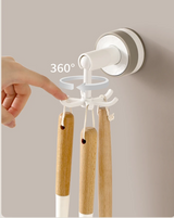 FlexiClaw 6-Arm Rotating Hook – Multifunctional Suction Cup Holder, No Drilling Required