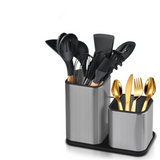 ChefPro – Luxury Stainless Steel Universal Knife Block with Antibacterial Protection